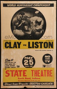 4d0197 MUHAMMAD ALI VS. SONNY LISTON WC 1965 Heavyweight Championship, he was Cassius Clay, rare!