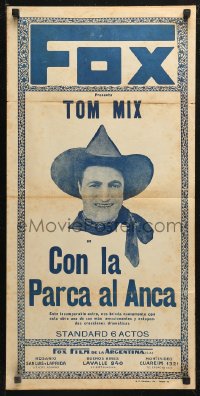 4f0044 RIDERS OF THE PURPLE SAGE Argentinean 1925 Texas Ranger Tom Mix, different and rare!
