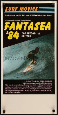 4f0034 FANTASEA '84 Aust daybill 1984 great close up surfing photo, a blast of ocean fever!