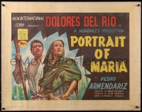 4f0029 PORTRAIT OF MARIA English 1/2sh 1944 dramatic art of Dolores Del Rio and Pedro Armendariz!