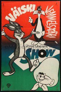 4f0109 VAISKI VEMMELSAARI JOSSE LANGBEN SHOW Finnish 1960s Bugs Bunny, Sylvester, Speedy Gonzalez!