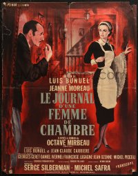 4f0046 DIARY OF A CHAMBERMAID French 23x29 1965 Jeanne Moreau, directed by Luis Bunuel, Allard!