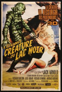4f0053 CREATURE FROM THE BLACK LAGOON French 16x24 R2012 art of monster holding sexy Julie Adams!