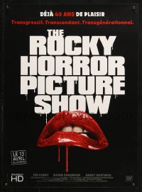4f0070 ROCKY HORROR PICTURE SHOW French 16x21 R2016 c/u lips image, a different set of jaws!