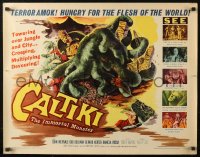 4f0331 CALTIKI THE IMMORTAL MONSTER 1/2sh 1960 Caltiki - il monstro immortale, cool art of creature!