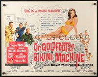 4f0346 DR. GOLDFOOT & THE BIKINI MACHINE 1/2sh 1965 Vincent Price, babes with kiss & kill buttons!