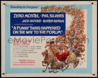 4f0362 FUNNY THING HAPPENED ON THE WAY TO THE FORUM 1/2sh 1966 Jack Davis art of Zero Mostel & cast!