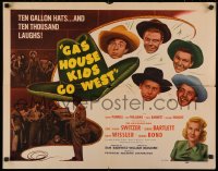 4f0363 GAS HOUSE KIDS GO WEST 1/2sh 1947 grown-up Carl 'Alfalfa' Switzer as a cowboy in peril, rare!