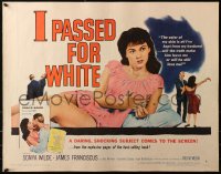 4f0386 I PASSED FOR WHITE style B 1/2sh 1960 the most startling confession a girl ever made!
