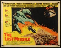 4f0410 LOST MISSILE 1/2sh 1958 horror of horrors from outer Hell comes to burn the world alive!