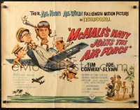 4f0418 McHALE'S NAVY JOINS THE AIR FORCE 1/2sh 1965 great art of Tim Conway in wacky flying ship!