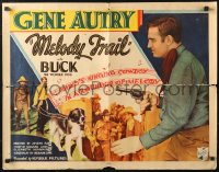 4f0420 MELODY TRAIL 1/2sh 1935 great cowboy western images of Gene Autry and Buck the Wonder Dog!