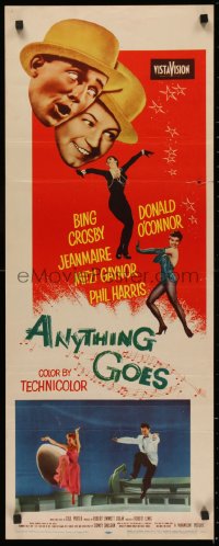 4f0617 ANYTHING GOES insert 1956 Bing Crosby, Donald O'Connor, Jeanmaire, music by Cole Porter!