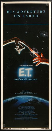 4f0664 E.T. THE EXTRA TERRESTRIAL insert 1982 Drew Barrymore, Steven Spielberg, John Alvin art!
