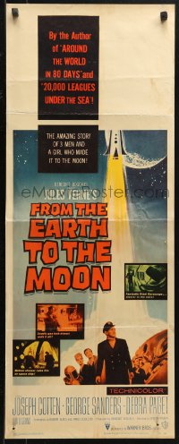 4f0678 FROM THE EARTH TO THE MOON insert 1958 Jules Verne's boldest adventure dared by man!