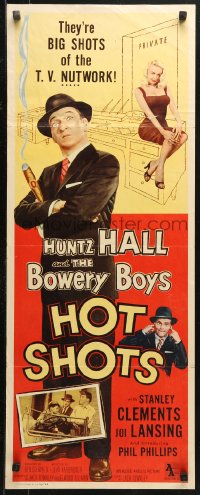 4f0702 HOT SHOTS insert 1956 Huntz Hall & The Bowery Boys are the big shots of the TV nutwork!