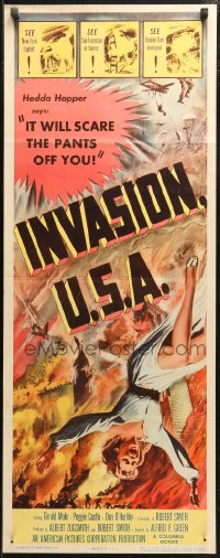 4f0709 INVASION U.S.A. insert 1952 New York topples, San Francisco in flames, Boulder Dam destroyed!