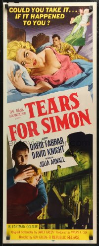 4f0728 LOST insert 1956 Scotland Yard, David Farrar, sexy Julia Arnall, Tears for Simon!