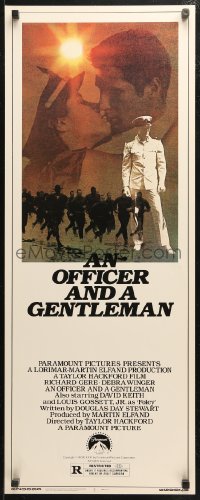 4f0752 OFFICER & A GENTLEMAN insert 1982 Richard Gere & Debra Winger in love & in the U.S. Navy!