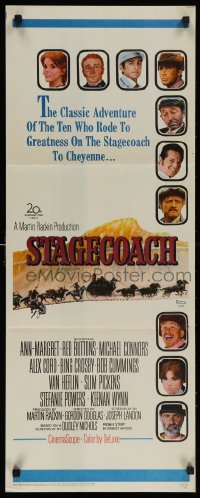 4f0810 STAGECOACH insert 1966 Ann-Margret, Red Buttons, Bing Crosby, great Norman Rockwell art!