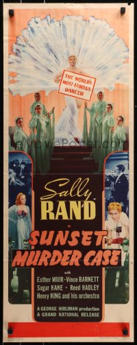 4f0817 SUNSET STRIP CASE insert 1938 sexy fan dancer Sally Rand, re-titled from Sunset Strip Case!