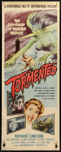 4f0830 TORMENTED insert 1960 great art of the sexy she-ghost of Haunted Island, supernatural passion