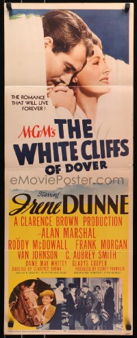 4f0849 WHITE CLIFFS OF DOVER insert 1944 Irene Dunne & Alan Marshal in the greatest love story!