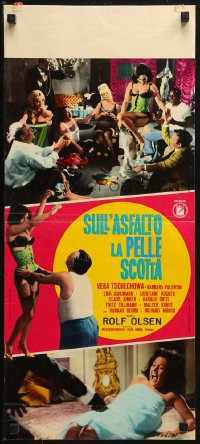4f0551 CALL GIRLS OF FRANKFURT Italian locandina 1967 Rolf Olsen Austrian prostitution movie, sexy!