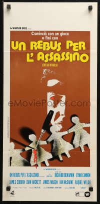 4f0580 LAST OF SHEILA Italian locandina 1973 wild completely different artwork by Renato Ferrini!