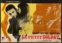 4f0519 LE PETIT SOLDAT Italian 18x26 pbusta 1970 Jean-Luc Godard directed, Michael Subor, Anna Karina!