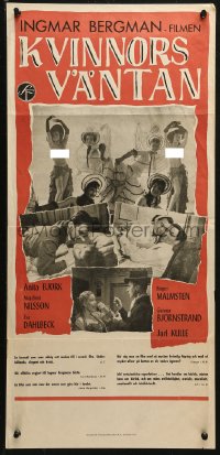 4f0010 SECRETS OF WOMEN Swedish stolpe 1951 Ingmar Bergman, Eva Dahlbeck, love affairs of 3 women!