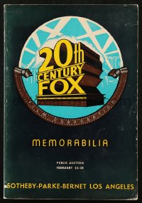 4g0705 SOTHEBY-PARKE-BERNET LOS ANGELES 02/25/71 auction catalog 1971 20th Century Fox Memorabilia!