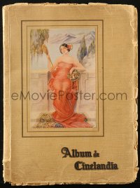 4g0713 ALBUM DE CINELANDIA softcover book 1928 early Hollywood stars, Sindelar art, Spanish language