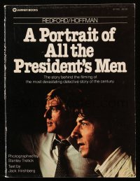 4g0489 ALL THE PRESIDENT'S MEN softcover book 1976 Hoffman, Redford, story behind the filming!