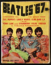 4g0714 BEATLES '67 English songbook 1967 music from Sgt. Pepper's Lonely Hearts Club Band!