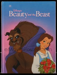 4g0617 BEAUTY & THE BEAST hardcover book 1992 illustrated storybook of Disney's animated movie!