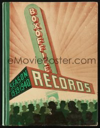 4g0621 BOXOFFICE RECORDS SEASON 1939-1940 hardcover book 1940 films, stars, directors & more, rare!