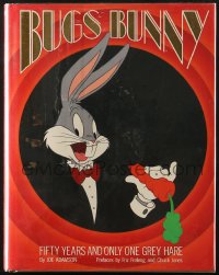 4g0623 BUGS BUNNY hardcover book 1990 Fifty Years and Only One Grey Hare, color Looney Tunes images!