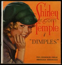 4g0726 DIMPLES Danish softcover book 1936 the Shirley Temple movie in words & pictures!
