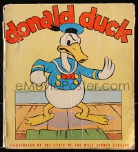 4g0547 DONALD DUCK hardcover book 1936 illustrated by the staff of the Walt Disney Studios!