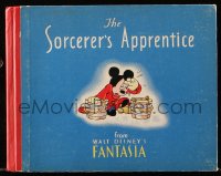 4g0634 FANTASIA hardcover book 1940 Disney's The Sorcerer's Apprentice with color illustrations!