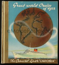 4g0643 GREAT WORLD CRUISE OF 1955 English hardcover book 1955 includes three photos from the cruise!