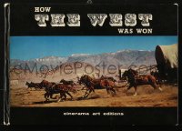 4g0647 HOW THE WEST WAS WON hardcover book 1960s the real West, Cinerama art editions!