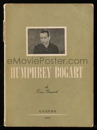 4g0507 HUMPHREY BOGART Italian softcover book 1956 an illustrated biography by Tom Granich!