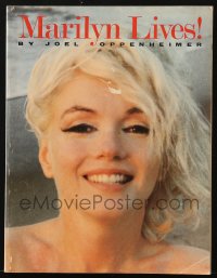 4g0757 MARILYN LIVES softcover book 1981 an illustrated biography with some full-page images!