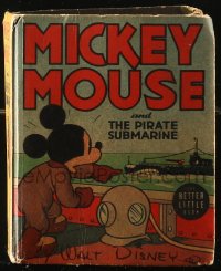 4g0523 MICKEY MOUSE Better Little Book hardcover book 1939 Mickey Mouse and the Pirate Submarine!