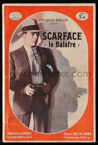 4g0513 SCARFACE French softcover book 1932 Paul Muni, Howard Hughes, Hawks, illustrated w/ scenes!