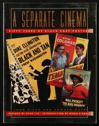 4g0778 SEPARATE CINEMA: FIFTY YEARS OF BLACK CAST POSTERS softcover book 1992 full-page color images!