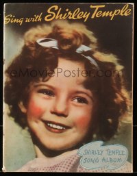 4g0781 SHIRLEY TEMPLE softcover book 1935 Sing with Shirley Temple song album, 8 songs!