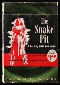 4g0542 SNAKE PIT hardcover book 1949 Mary Jane Ward's novel that was made into the Fox movie!
